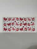 Strawberry and bow cup print