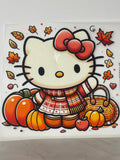Hello kitty fall shirt print