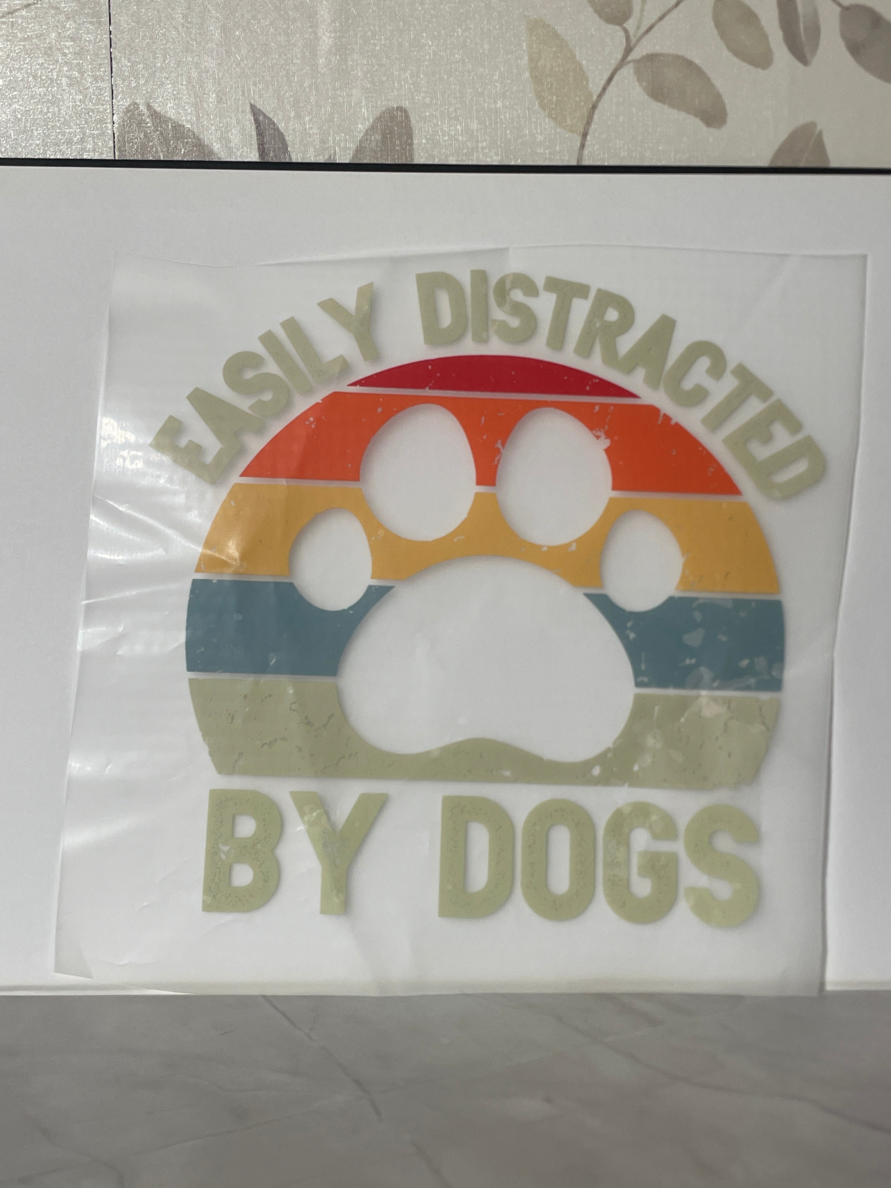 Easily distracted by dogs shirt print