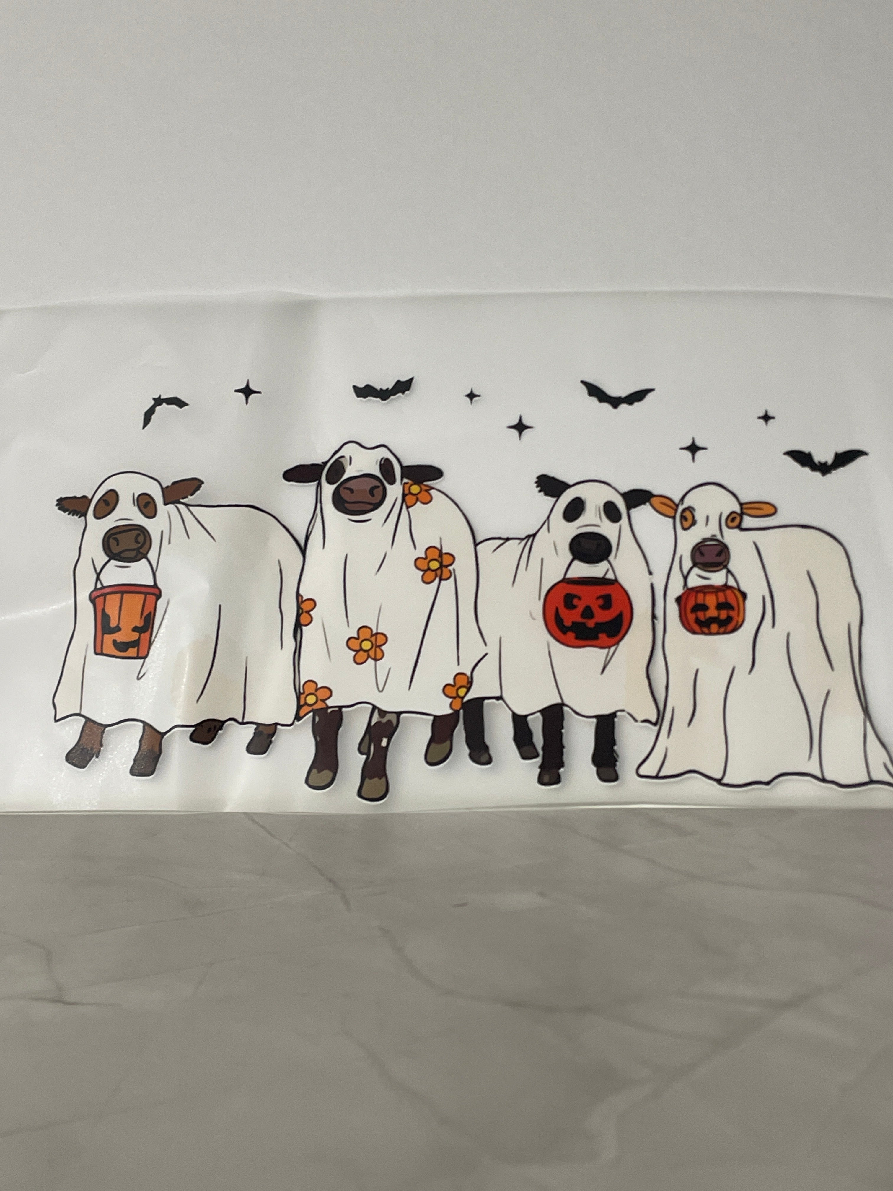 Halloween cow shirt print