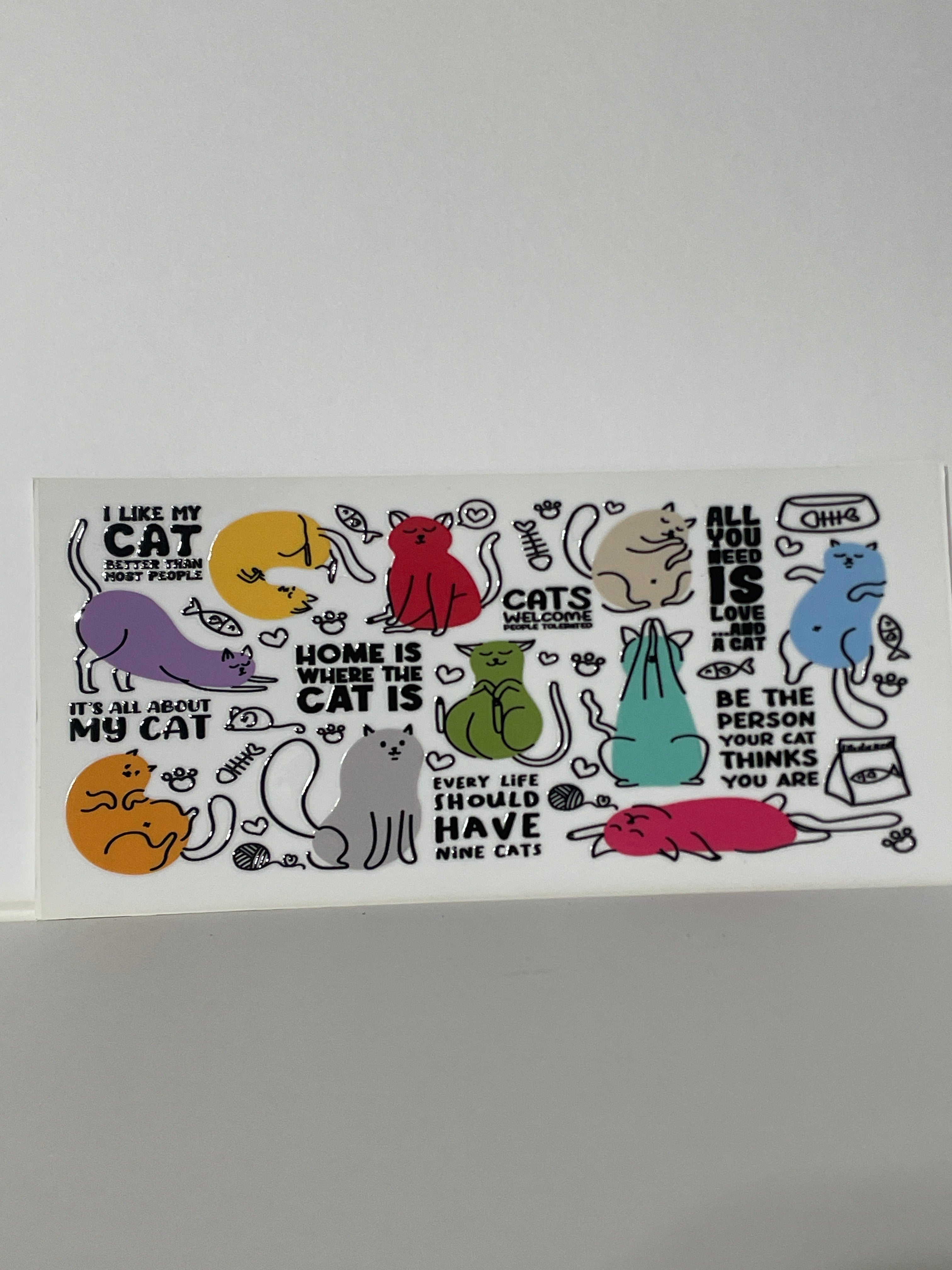 Cat cup print